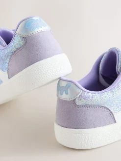Next Violet paillettes Lilo & Stitch - Baskets de style de vie Dentelle-up Outlet