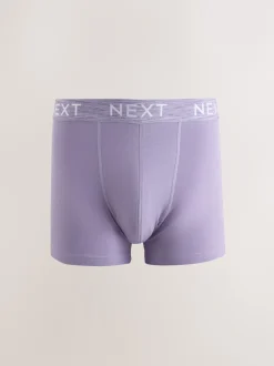 Next Violet/bleu/rouge - Lot de 5 - Boxer en coton riche Online