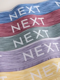 Next Violet/bleu/rouge - Lot de 5 - Boxer en coton riche Online