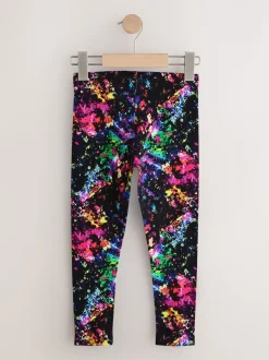 Next Violet/éclaboussures - Lot de 5 leggings (3-16ans)