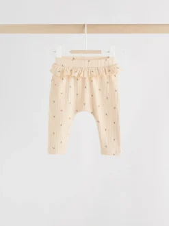 Next - Paquet de jambières pour bébé 4 (0mois-2ans) Violet/Jaune/Crème Ditsy New