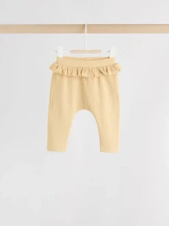 Next - Paquet de jambières pour bébé 4 (0mois-2ans) Violet/Jaune/Crème Ditsy New