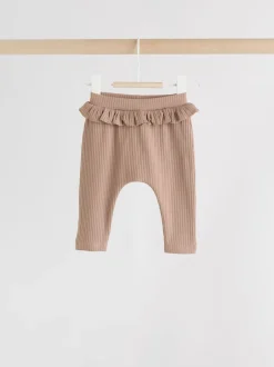 Next - Paquet de jambières pour bébé 4 (0mois-2ans) Violet/Jaune/Crème Ditsy New