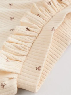 Next - Paquet de jambières pour bébé 4 (0mois-2ans) Violet/Jaune/Crème Ditsy New