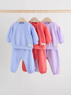 Next Violet/Rose/Bleu - Ensemble 6 pièces pour bébé sweat et jogging (0mois2ans) Best