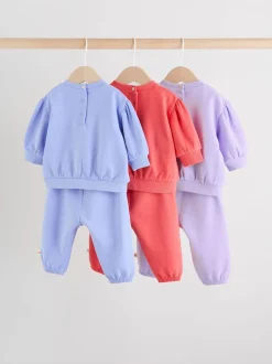 Next Violet/Rose/Bleu - Ensemble 6 pièces pour bébé sweat et jogging (0mois2ans) Best