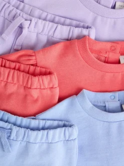 Next Violet/Rose/Bleu - Ensemble 6 pièces pour bébé sweat et jogging (0mois2ans) Best