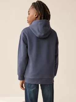 Next - Sweat à capuche adolescent imprimé graphique (3-16ans) Voiture fluo bleu marine Discount