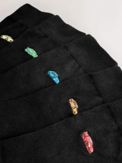 Next Voitures de sport noires - Paquet de chaussettes brodées amusantes 5