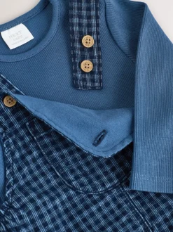 Next Vérification bleue - Ensemble salopette et body bébé en velours côtelé (0mois-2ans) Sale