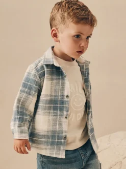 Next Vérification bleue - Ensemble chemise et t-shirt à manches longues (3mois-7ans) Best