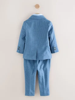 Next Vérification bleue - Ensemble blazer, chemise, pantalon et nœud papillon (3 mois à 9 ans) Discount