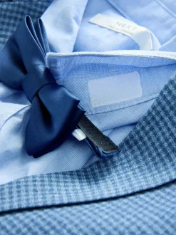 Next Vérification bleue - Ensemble blazer, chemise, pantalon et nœud papillon (3 mois à 9 ans) Discount