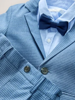 Next Vérification bleue - Ensemble blazer, chemise, pantalon et nœud papillon (3 mois à 9 ans) Discount