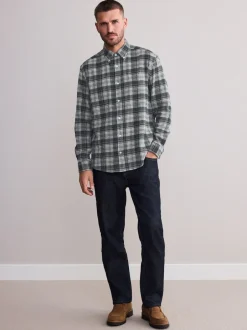 Next - Chemise à carreaux Signature à manches longues Vérification grise Hot