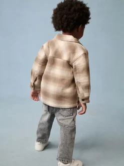 Next Vérification neutre - Veste-chemise à carreaux doublée de peau de mouton (3mois7ans)