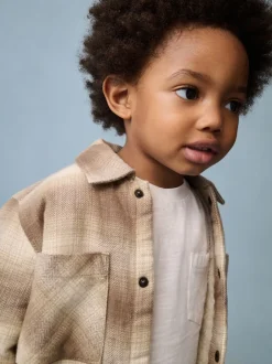 Next Vérification neutre - Veste-chemise à carreaux doublée de peau de mouton (3mois7ans)