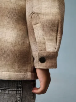 Next Vérification neutre - Veste-chemise à carreaux doublée de peau de mouton (3mois7ans)