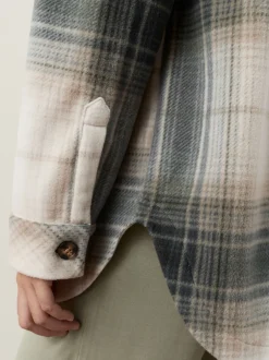 Next Vérification noir/blanc - Veste-chemise polaire Online