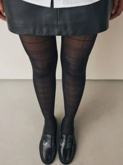 Next - Patron Collants 1 Pack Vérification noire Discount