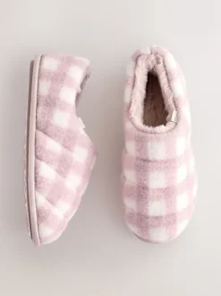 Next Vérification rose - Chaussons matelassés en fausse fourrure Best