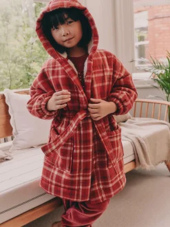 Next Vérification rouge - Robe de chambre doublée de peau de mouton (9mois16ans) Clearance