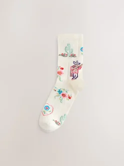 Next Western neutre Texture - Paquet de chaussettes de cheville 3 Best