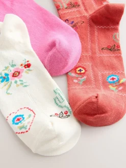 Next Western neutre Texture - Paquet de chaussettes de cheville 3 Best