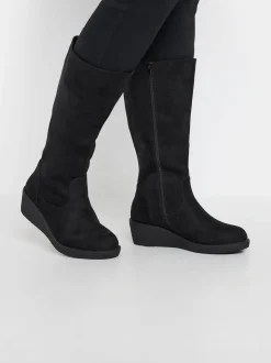 Yours Curve Extra Coupe large Slouch Knee Bottes New