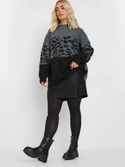 Yours Curve Minijupe fendue et enduite Discount