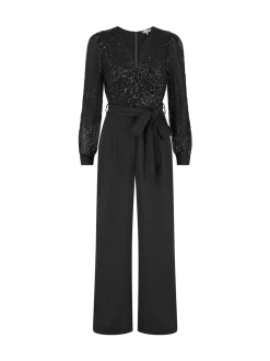 Yumi combinaison à sequins à manches longues