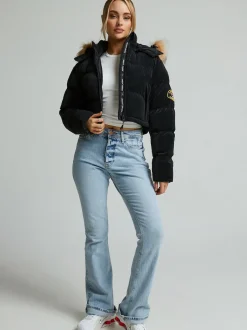 Zavetti Canada Bellucci 2 femme.0 Doudoune crop top noire Online