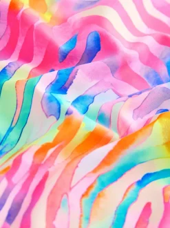 Next - Maillot de bain à double bretelle (3-16yrs) Zèbre arc-en-ciel Best