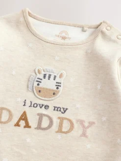 Next Zèbre neutre J’aime mon papa - Lot de 1 bodys bébé New